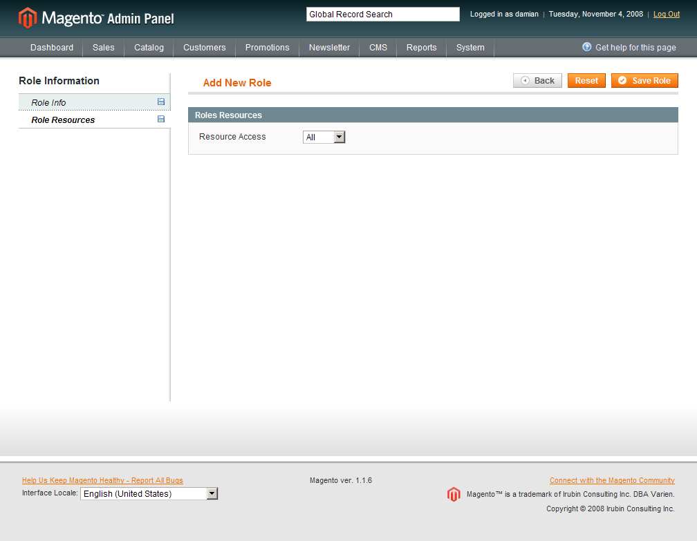 Acceso irrestricto al Web Service de Magento