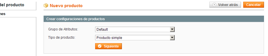 Traducción del Tipo de Productos en Magento