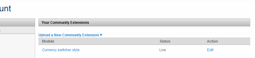 Estado de la extensión Dc_CurrencySwitcher en mi cuenta