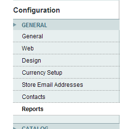 Nueva opción en Magento 1.4.0.0-alpha: Reportes