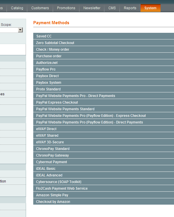 Nuevos métodos de pago en Magento 1.4.0.0-alpha