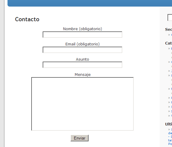 Formulario de contacto con Contact Form 7