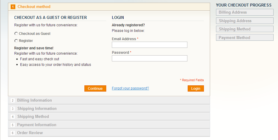 Checkout de un producto simple en Magento