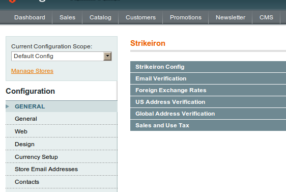 Strikeiron disponible nuevamente en Magento