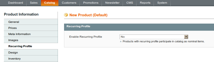 Recurring profile: nueva opción para la carga de productos en Magento