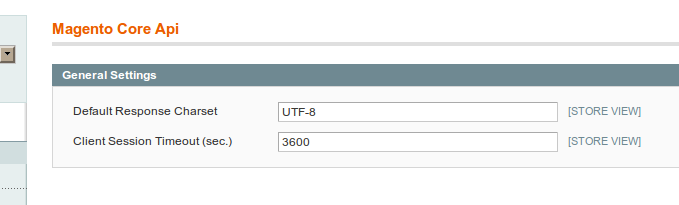 Definición del charset para la API de Magento