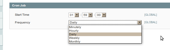 Extendiendo las posibilidades de configuración de un cron job en Magento