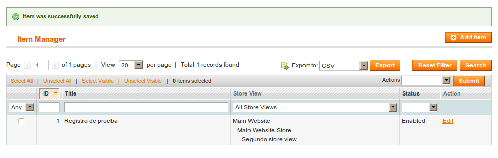 Grilla multi store view en Magento