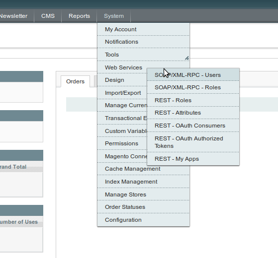 Opciones para REST nativo en Magento