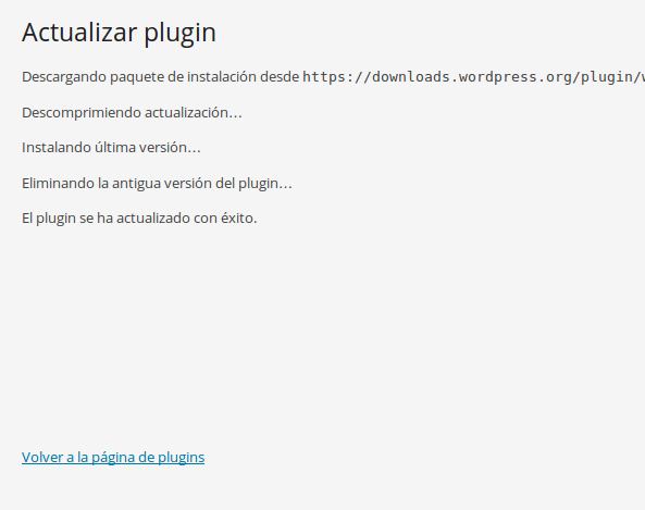 Actualizando WordPress en localhost