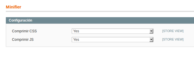 Configuración Dc_Minifier en Magento