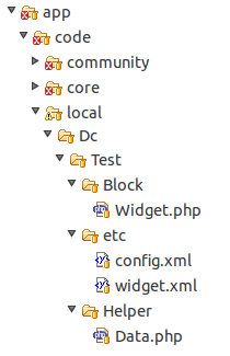 Ejemplo módulo para con widget en Magento