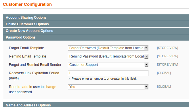 Cambio de contraseña para el admin de Magento