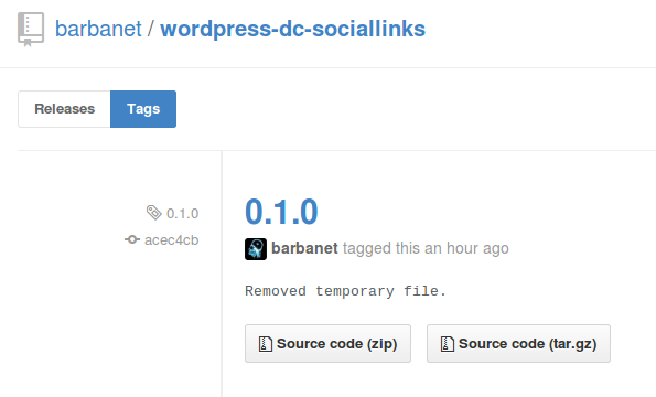 Dc_SocialLinks en GitHub