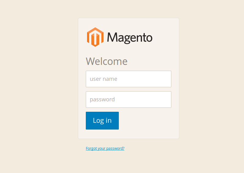 Login Magento2