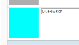 Imagen particular para un color del Configurable Swatches de Magento