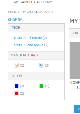 Layered Navigation con Configurable Swatches en Magento