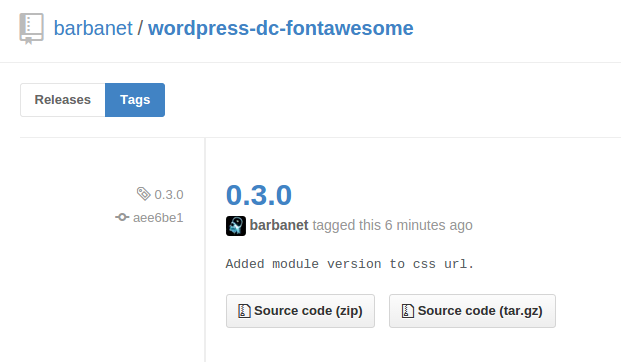 Versión 0.3.0 de Dc_FontAwesome para WordPress