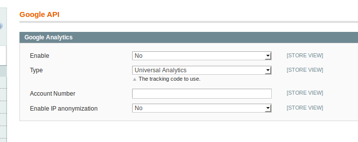 Configuración Google Analytics en Magento