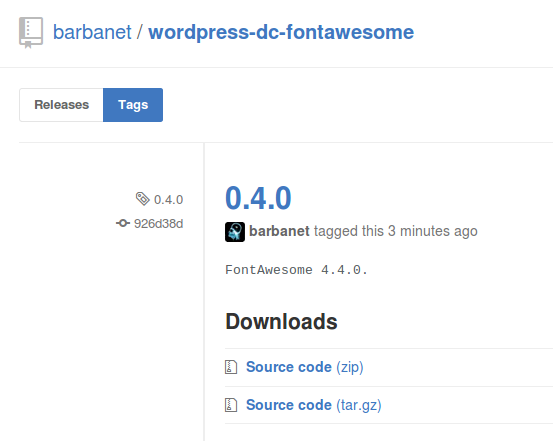 Dc_FontAwesome 0.4.0 para WordPress