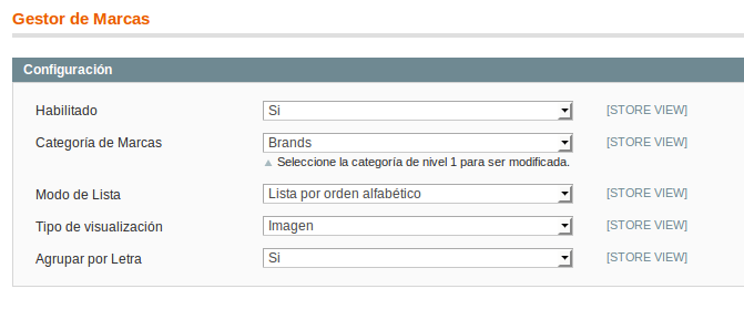 Configuración Dc_BrandManager