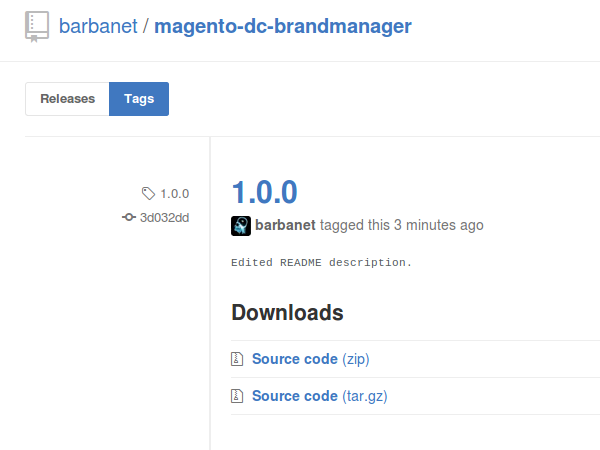 Versión 1.0.0 de Dc_BrandManager para Magento