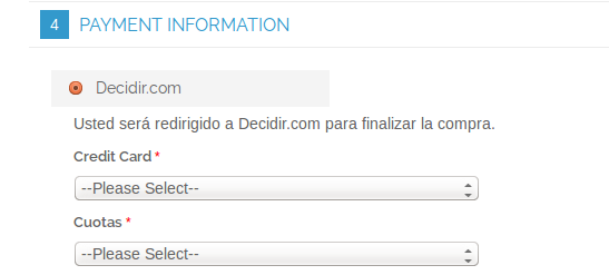 Checkout con Decidir.com en Magento