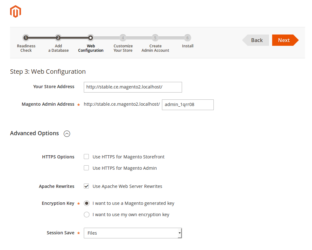 Instalación de Magento2