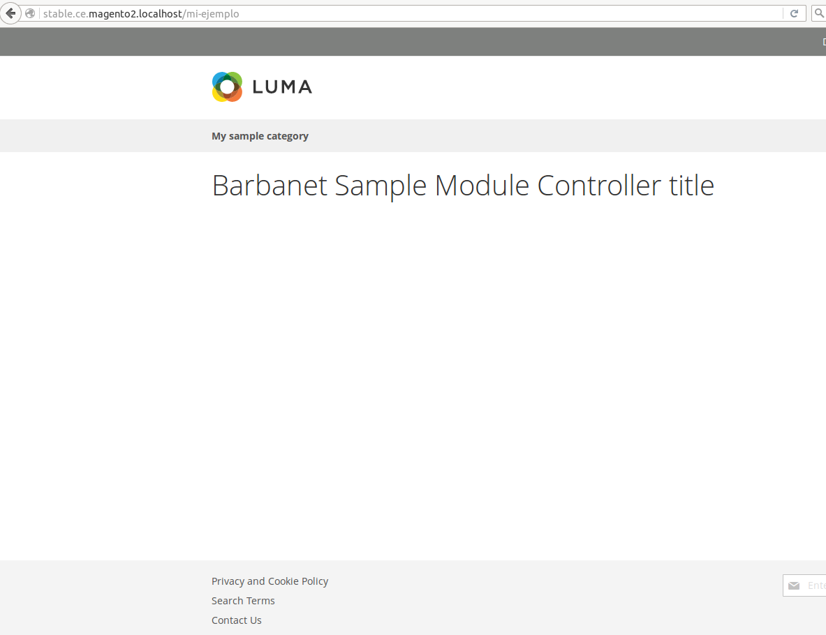 Controller con ruta amigable para el usuario en Magento2