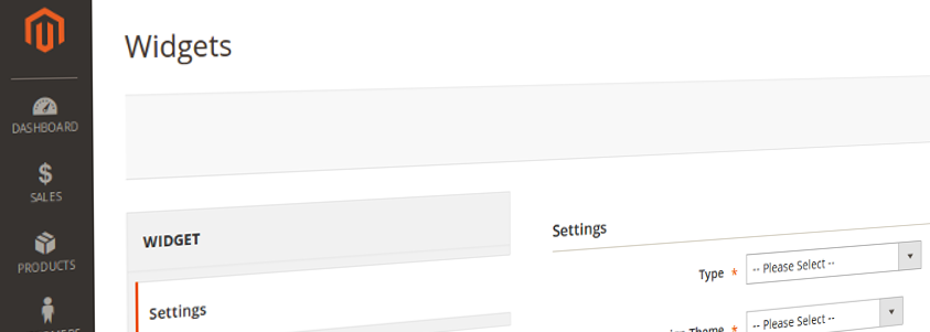 Widgets en Magento2