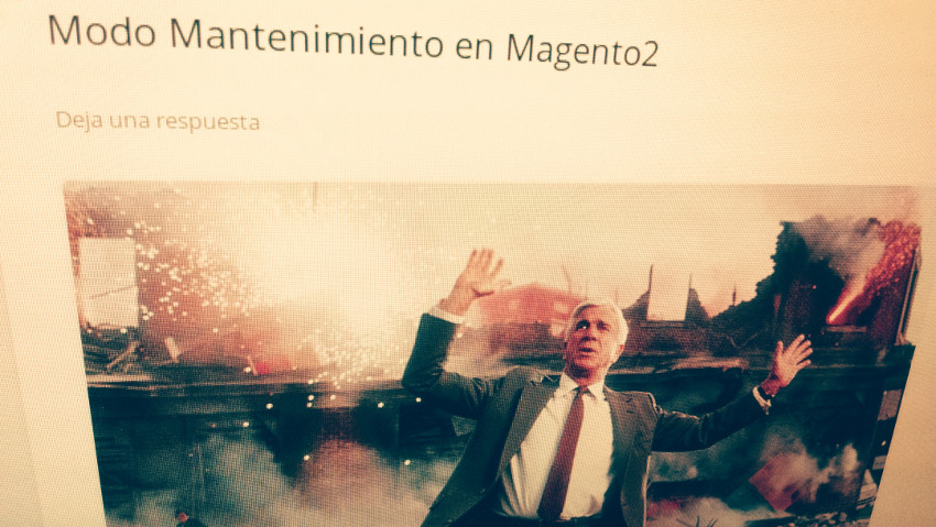 Modo Mantenimiento en Magento2