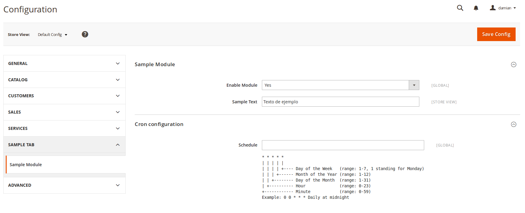 Configuración cronjobs en Magento2