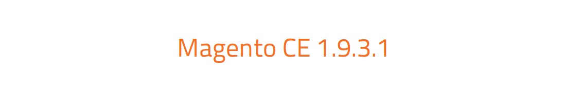 Magento CE 1.9.3.1