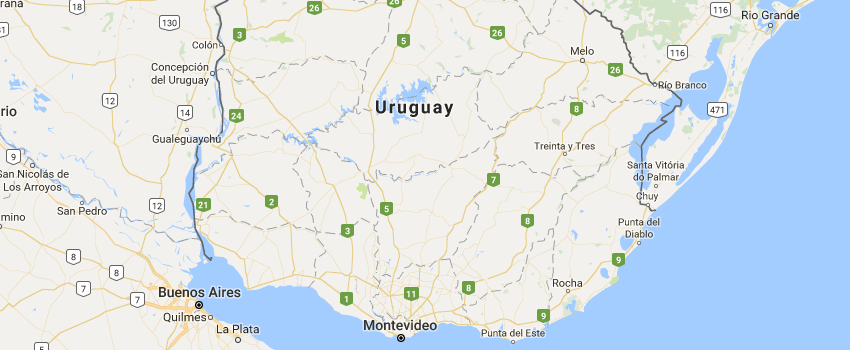 Mapa de Uruguay