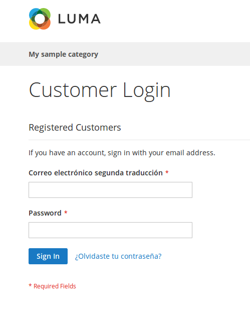 Login del Comprador con traducciones