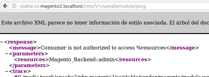 Acceso restringido a la API