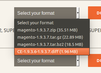 Archivo diff de Magento 1.9.3.7