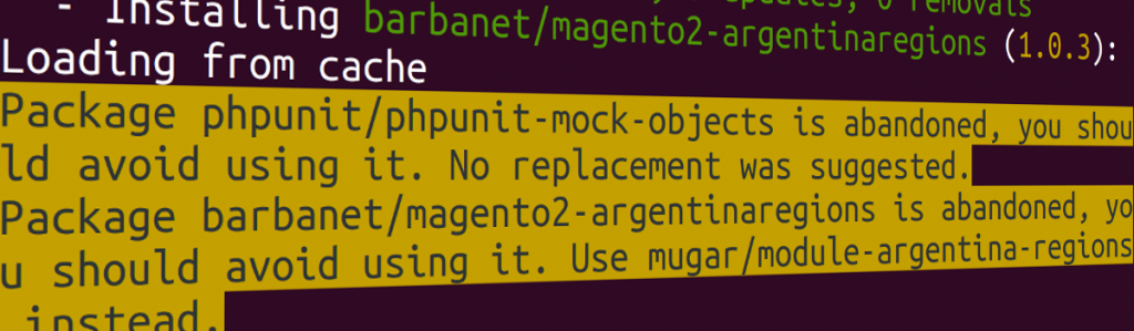 Cómo descontinuar un paquete PHP.