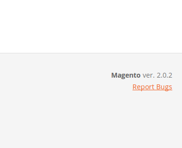Footer Magento2 2.0.2