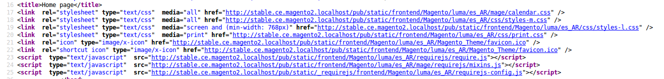 URLs de archivos estáticos en Magento2