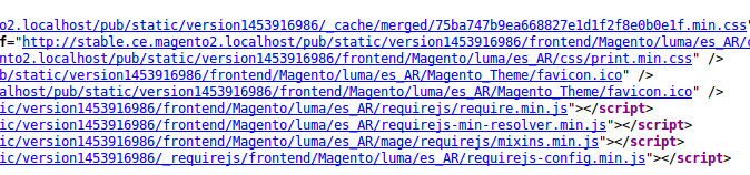 URLs versionadas en Magento2
